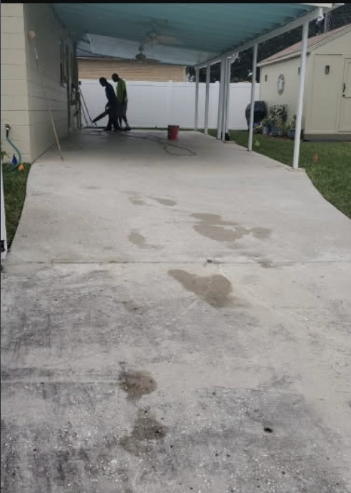 New concrete repair and finishing work, Tampa, FL